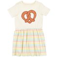 thumbnail image 3 of Inktastic Heart-shaped Pretzel Girls Toddler Dress, 3 of 5