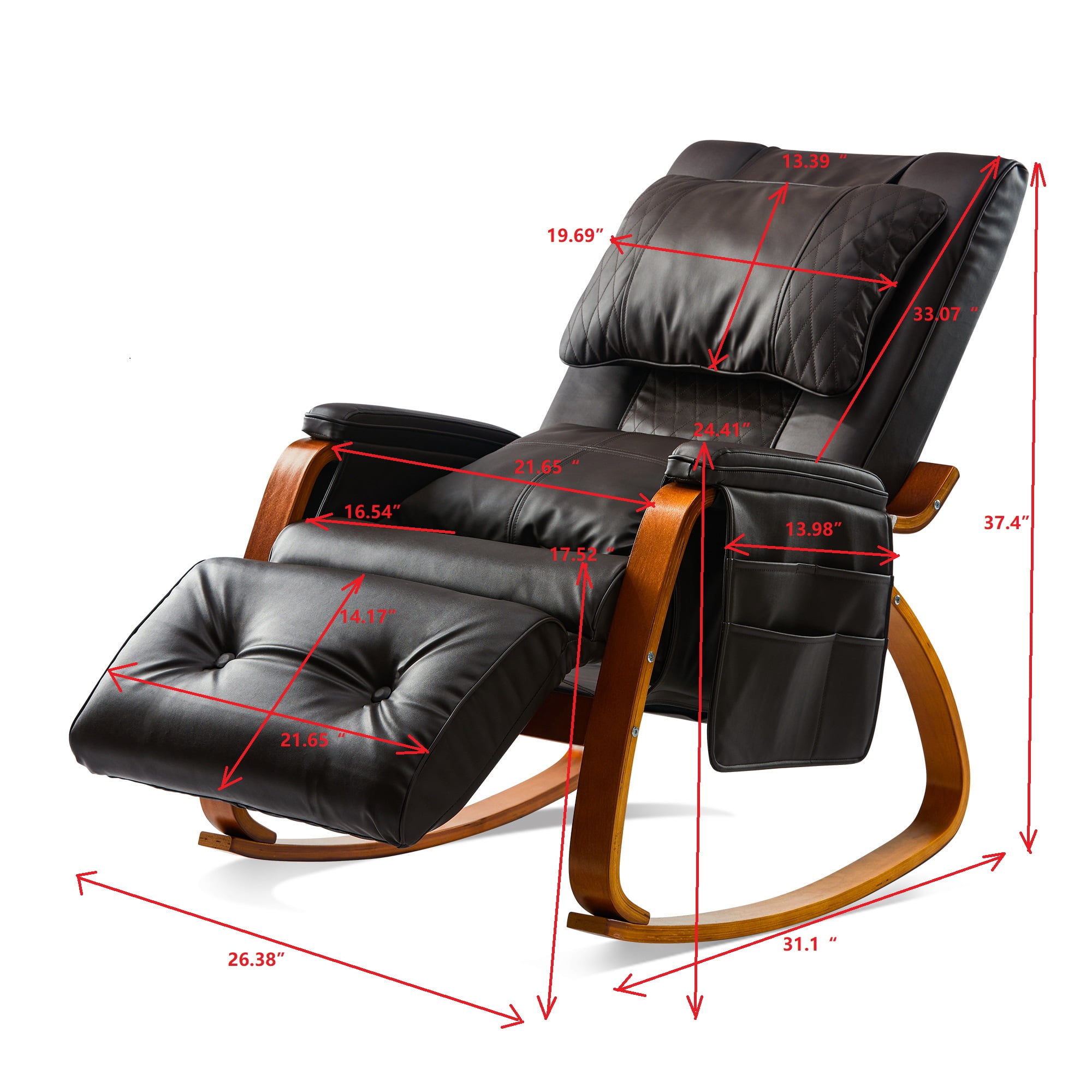 Vibration Platforms for Fitness, MASSAGE Comfortable Relax Rocking Chair Brown, Fitness Vibration Platform, Vibration Platform for Home Fitness,
