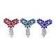 thumbnail image 1 of Broche de 3 piezas con forma de corazón, cristal de colores esmaltado, borla, cadena, rojo, pavo real, azul oscuro, para boda., 1 of 14