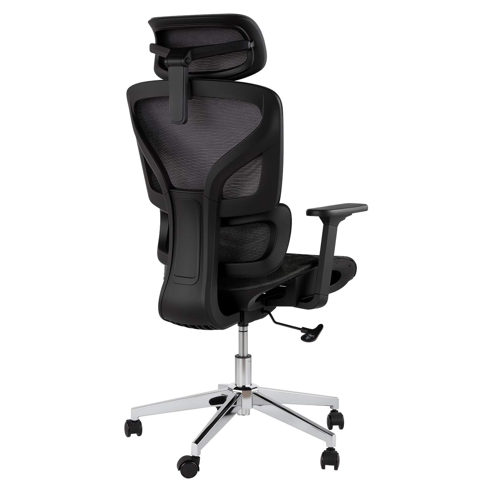 Ergonomic High Mesh Office Chai, 4d Adjustable Armrest, Lumbar Support & Headrest, Slide Seat & Tilt Lock, Rolling Computer Executive Desk Chair for Home Office