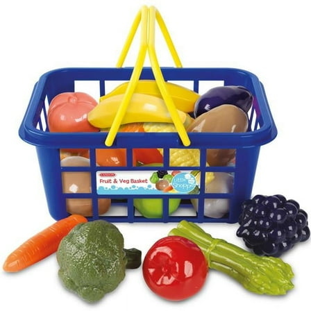Fruit & Veg Basket Toy for 2 Years & Up Kids
