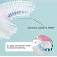 thumbnail image 3 of Paquete de 4 cepillos de dientes para niños Cepillo de dientes en forma de U con 10 piezas Cabezal de cepillo de silicona 360 Tipo U Cepillo de dientes de boca entera Cepillo de dientes de m, 3 of 5