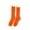 Orange, variant on QASIEATN Socks Women Beggar Shabby Ripped Hole Crew Socks Ribbed Knit Fluorescent Solid Color Skateboard Tube Hosiery Daily Wear Casual Accessories Stockings for Women