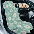 thumbnail image 2 of XYZCANDO White Daisy Seat Cover Towel Absorbent Soft Beach Towels Car Seats Covers Waterproof and Sweatproof Towel Seat Covers Universal Fit for Most Cars SUVs and Sedans, 2 of 7