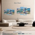 thumbnail image 4 of Elephant Stock Colors Of San Juan Wall Art - Horizontal Multi Panel Canvas - Living Room Wall Decor - Beach Multi Panel - Blue And Turquoise Decor - 68" x 42", 4 of 8