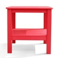 thumbnail image 2 of Table Adirondack Table d'Appoint d'Extérieur 18 Pouces à Deux Niveaux Carrée Table de Bout avec Étagère de Rangement Gain de Place, 2 of 4