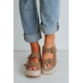 thumbnail image 4 of Missed Your Moment Platform Sandals - Mocha, 4 of 6