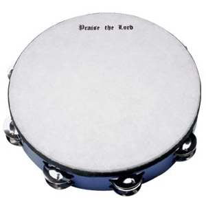 Instrument-Tambourine-10" Round-Praise The Lord-8 Jingles