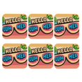 thumbnail image 2 of Fuzoiu Hello Summer Print Leather Coasters Set,Drink Coasters Set of 6,for Tabletop Protection, Durable PVC Coasters,Home Décor and Housewarming Gift,Square, 2 of 7