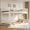 White, variant on DeepRoar Wood Bunk Bed, Full XL over Queen Bunk Bed with Ladder and Guardrails, Convertible to 2 Separated Beds, Floor Bunk Bed for Adults Teens, Space Saving Bunk Bed for Dedroom, Dorm, White
