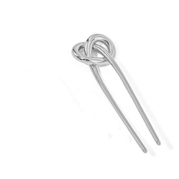 Vintage French Silver Hairpins - Elegant Hair Pins, Metal Hair Sticks, Bun Maker, and Chignon Pin for Women Stainless Steel Hairpin 1P