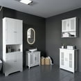 thumbnail image 2 of kleankin Bathroom Cabinet, Wall Mounted Medicine Cabinet with 2 Door, 2 of 10