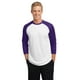 thumbnail image 1 of SPORT-TEK Hombres PosiCharge Baseball Jersey S Blanco/Morado deporte-tek ST205, 1 of 1