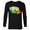 Black, variant on Marvel Avengers Vision Solar Gem Rainbow Comic Retro - Long Sleeve T-Shirt for Men - Customized-Black