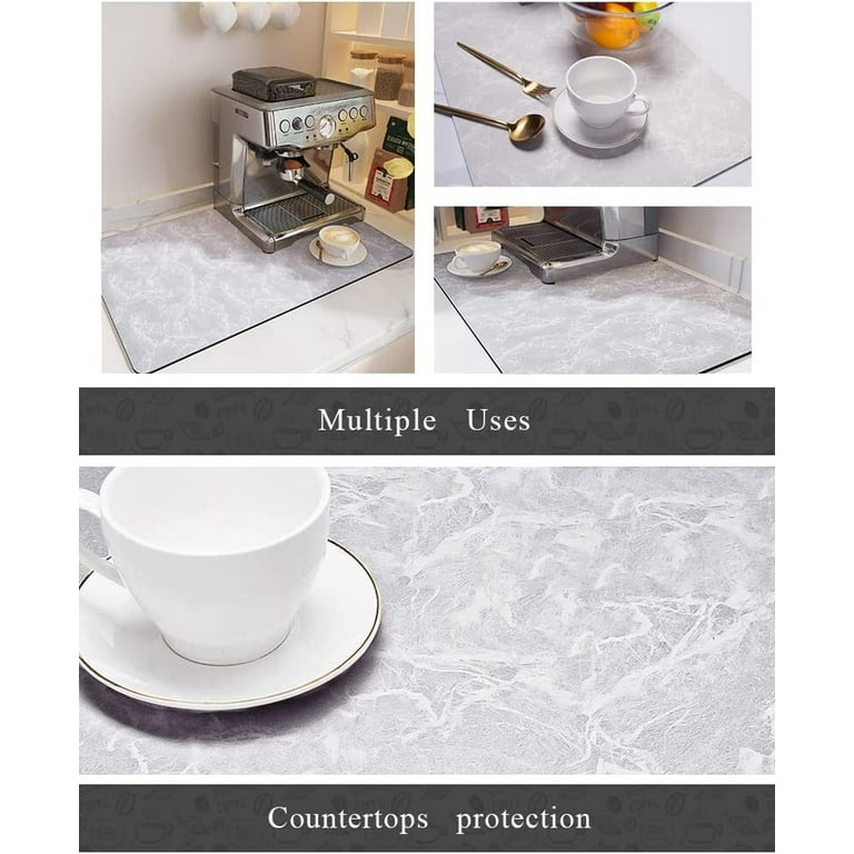 SIXHOME Coffee Mat Absorbent No Water Marks Quick Drying Mat for