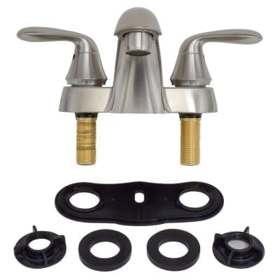 Valterra PF232401 Two-Handle 4" Hybrid Bathroom Faucet with Low-Arc Spout - Brushed Nickel