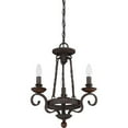 thumbnail image 5 of Quoizel Nbe5303 Noble 3 Light Chandelier - Black, 5 of 5
