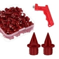 thumbnail image 2 of yotijay 60 Pieces Track Shoe Spikes Track and Field Running Spikes for Sports Adults Red, 2 of 9