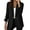 Black, variant on Women's Fashion Long Sleeve Solid Cardigan Blazer Jacket Black L