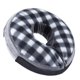 thumbnail image 2 of Collar de recuperación inflable para perros y gatos - Mediano, velcro a cuadros blancos y negros, collar protector ajustable, cono de recuperación cómodo para perros, 2 of 5