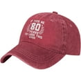 thumbnail image 2 of 80th It Took Me 80 Years to Look This Good Cowboy Hat Men Vintage Baseball Cap Women Dad Hat Trucker Hat Black, 2 of 8
