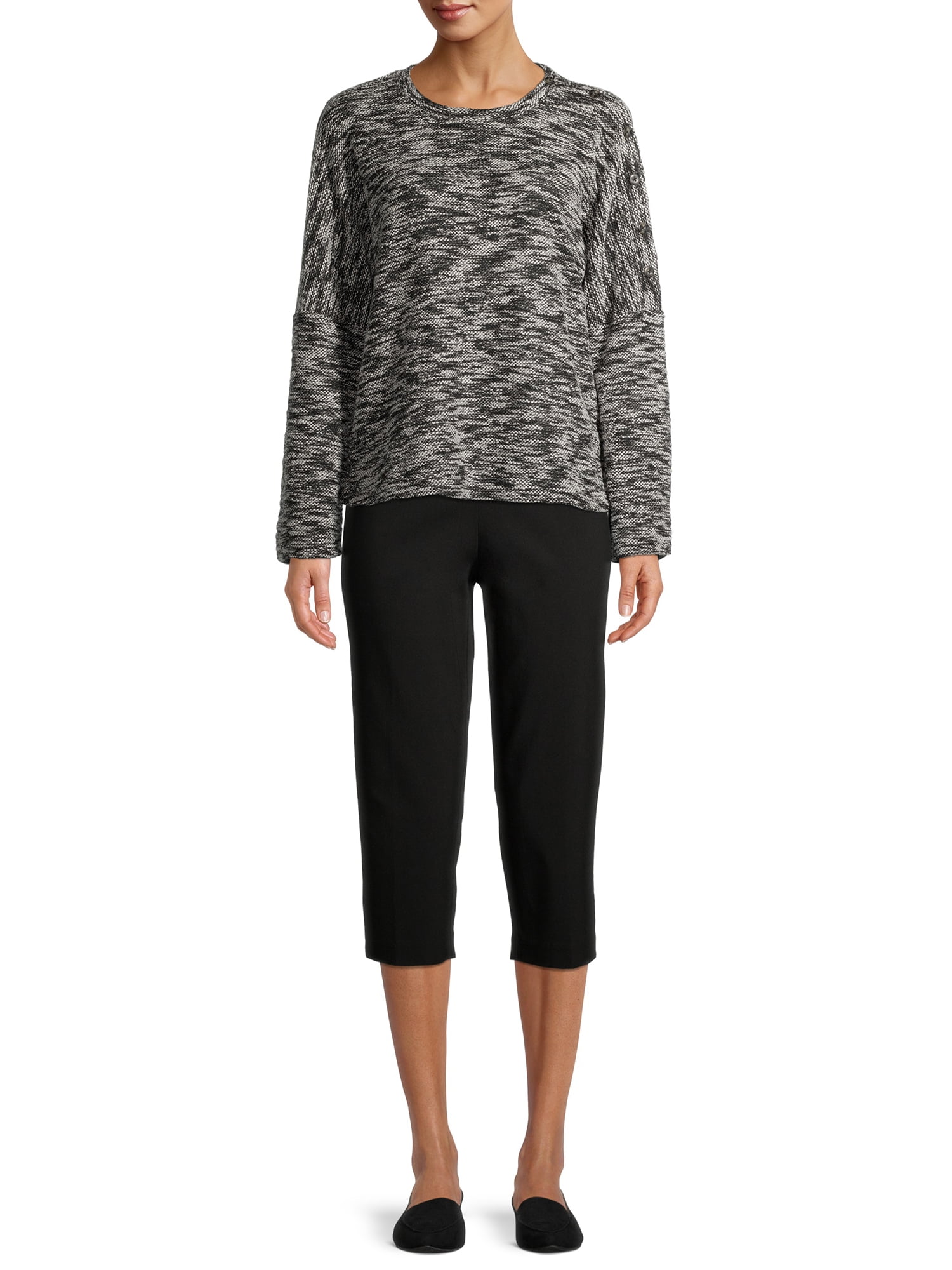 Time and Tru Women's Millennium Capri Pants - Walmart.com