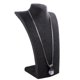 thumbnail image 4 of Collar Zulema con Colgante de bola de cristal transparente vintage cadena larga negra, 4 of 8