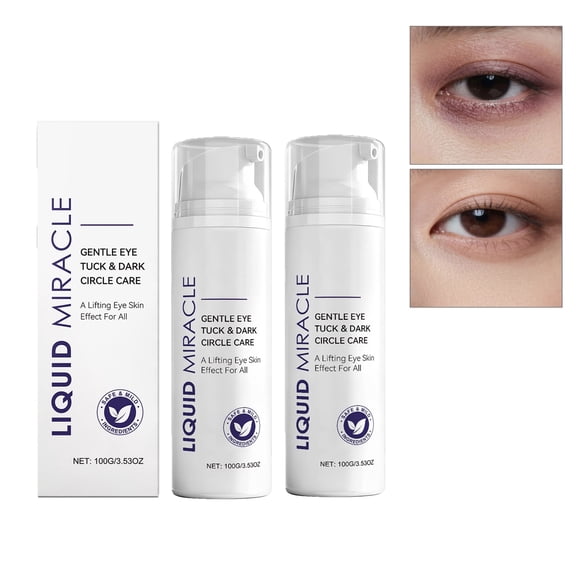 ONLYEOR 2pcs Instant Facelift Anti Aging Eye Serum Treatment for Dark Circles, Puffy Eyes, and Wrinkles, Under Eye Bags Treatment for Women and Men 100g