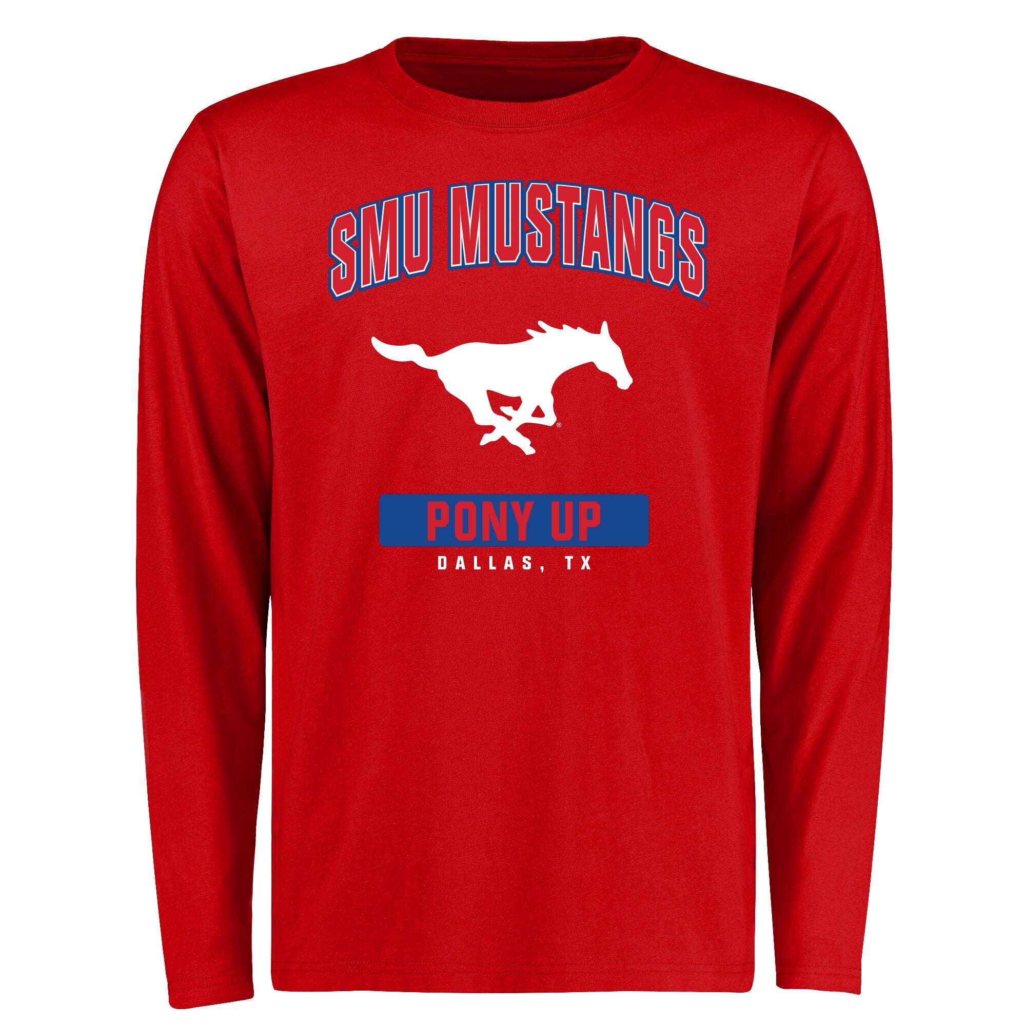 Men's Red SMU Mustangs Campus Icon Long 