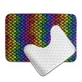 thumbnail image 6 of Yiaed Dragon Scales Print Bathroom Mat Set 2 Pieces Mat Anti-Skid Pad Ultra Soft and Absorbent Bathroom Bath Mat Contour Bath Rugs for Toilet Base, 6 of 6