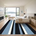 thumbnail image 3 of ODIKA 4'x6' Machine Washable Non-Slip Area Rug, Geometric Dark Blue High Traffic Rug with Pad, Blue, 1028071, 3 of 8