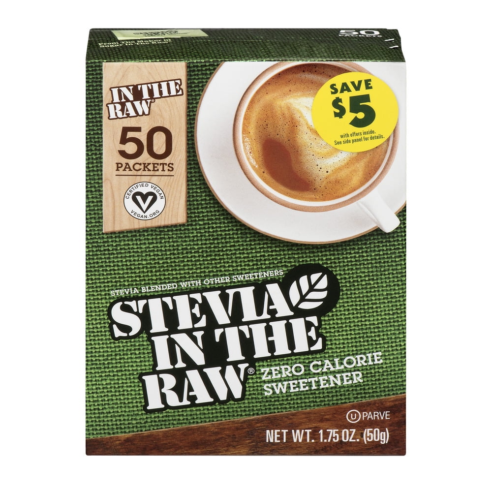 Stevia in the Raw Zero Calorie Sweetener - 50 CT - Walmart.com