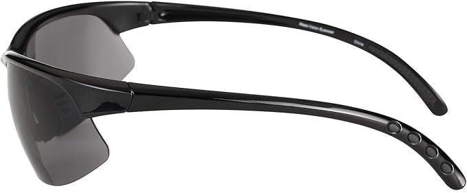 2 Pair of Unisex Bifocal Sport Wrap Sunglasses - Outdoor Reading Sunglasses - Polarized Black - 2.50