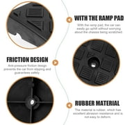 Supvox Anti-Scratch Black Plastic Car Curb Ramp, Ideal for Driveways, Garages