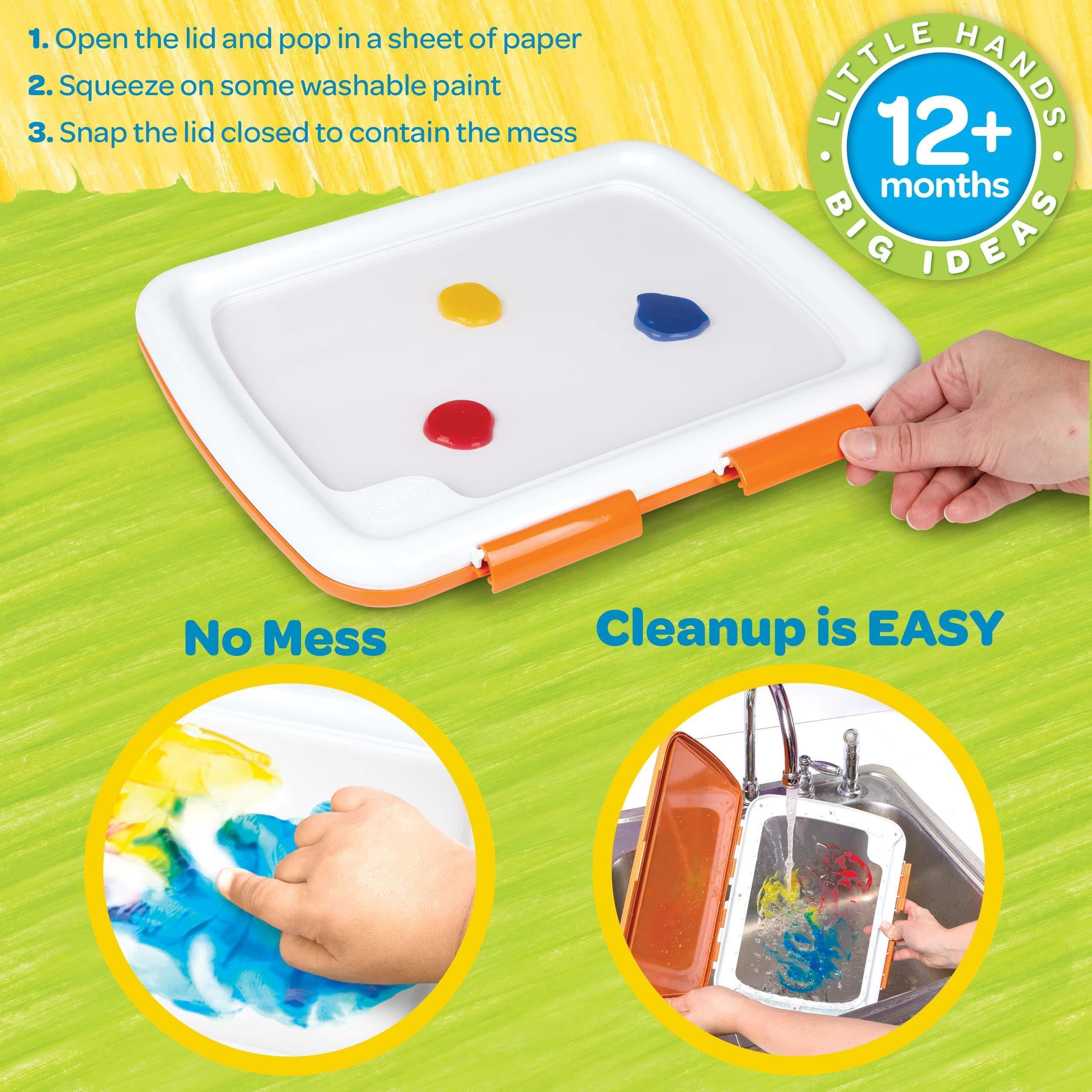 Crayola - Easy-Clean Fingerpaint Set