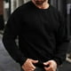 thumbnail image 1 of Blusas y camisas de manga larga con cuello redondo para hombre, estilo casual, de color liso, con cordón ajustable, sudaderas con capucha de manga larga, blusa de poliéster para hombre, 1 of 6