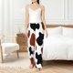 thumbnail image 4 of Balery Brown Black Cow Pantalones de pijama para mujer, pijamas ultraligeros, pantalones de estar por casa-Medium, 4 of 6