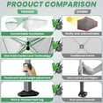 thumbnail image 2 of HOTEEL 10x30 EZ Pop Up Canopy with 8 Sidewalls, One Push Setup Glow Party Tent for Commercial, Waterproof UPF50+ Wedding Tent with Wheeled Bag & Air Vent, White, 2 of 11