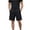 Black, variant on Summer Mens Shorts Solid Color Casual Pants Five Points Adjustable Shorts Beach Vacation With Pockets