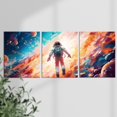 thumbnail image 3 of Outer Space Art Wall Decor Astronaut Spaceman Planets Spaceship Canvas Prints Posters Artwork Space Room Boys Bedroom Playroom Nursery Home Space Decorations, 3 of 6