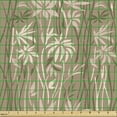 thumbnail image 2 of Ambesonne Botanical Fabric by the Yard Upholstery, Tropical Leaf Nude Tones, 3 Yards, Camel and Pale Salmon, 2 of 5