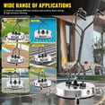 thumbnail image 2 of 21''Pressure Washer Surface Cleaner,4500PSI Power Washer Surface Cleaner Attachment with Wheels,Dual Handle,Stainless Steel Housing, 3/8'' Quick-Connect for Driveway Sidewalk Curb Deck Patio Cleaning, 2 of 7
