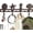 Rust Brown, variant on Comfify Cast Iron Wall Mounted Coat Hooks, Seashell Design, 4 Hooks, Rust Brown Finish