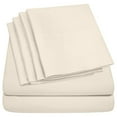 Hotel Collection Rayon derived from Bamboo Bed Sheet Set 6 Piece, King, Cream