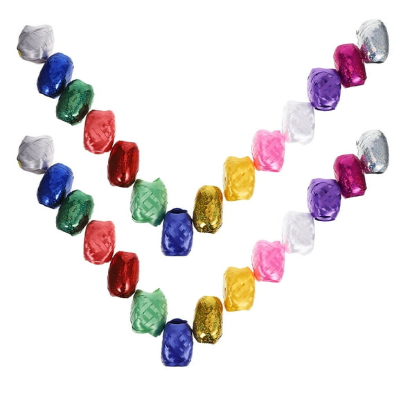 RENACLIPY 28pcs Metallic Curling Ribbon String Set Multi-Color Elegant Designs for Holiday, Party, Wrapping and Event Decorations