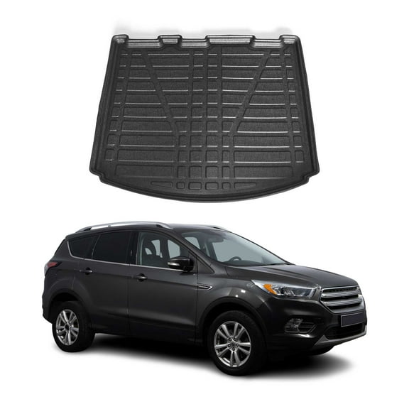 OMAC Cargo Mats Liner for Ford Escape 2013-2019 Black All-Weather TPE
