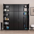 thumbnail image 3 of Wright Home Modern 32" Wood Stackable Wall Cabinet in Black, 3 of 11