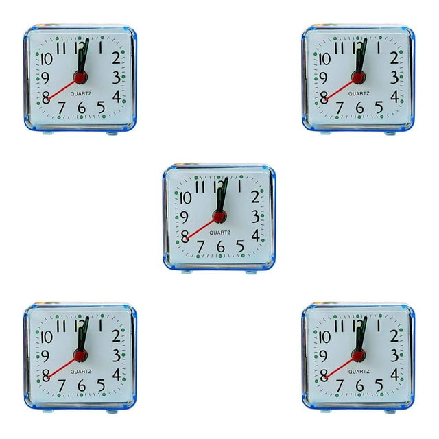 jesticaly Pointer Alarm Clock Decoration Bedside Table Clocks Travel School Kitchen Cooking Baking Work Timer Gift Home Decor Blue 5Set