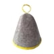 thumbnail image 1 of Accesorios para sombreros de fieltro Cómodo de llevar Turbante para el cabello Gorro de baño multiusos para bañarse Vaporarium Hombres y mujeres gris y amarillo, 1 of 9