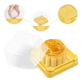 UPKOCH 50pcs Plastic Square Moon Cake Boxes EggYolk Puff Container